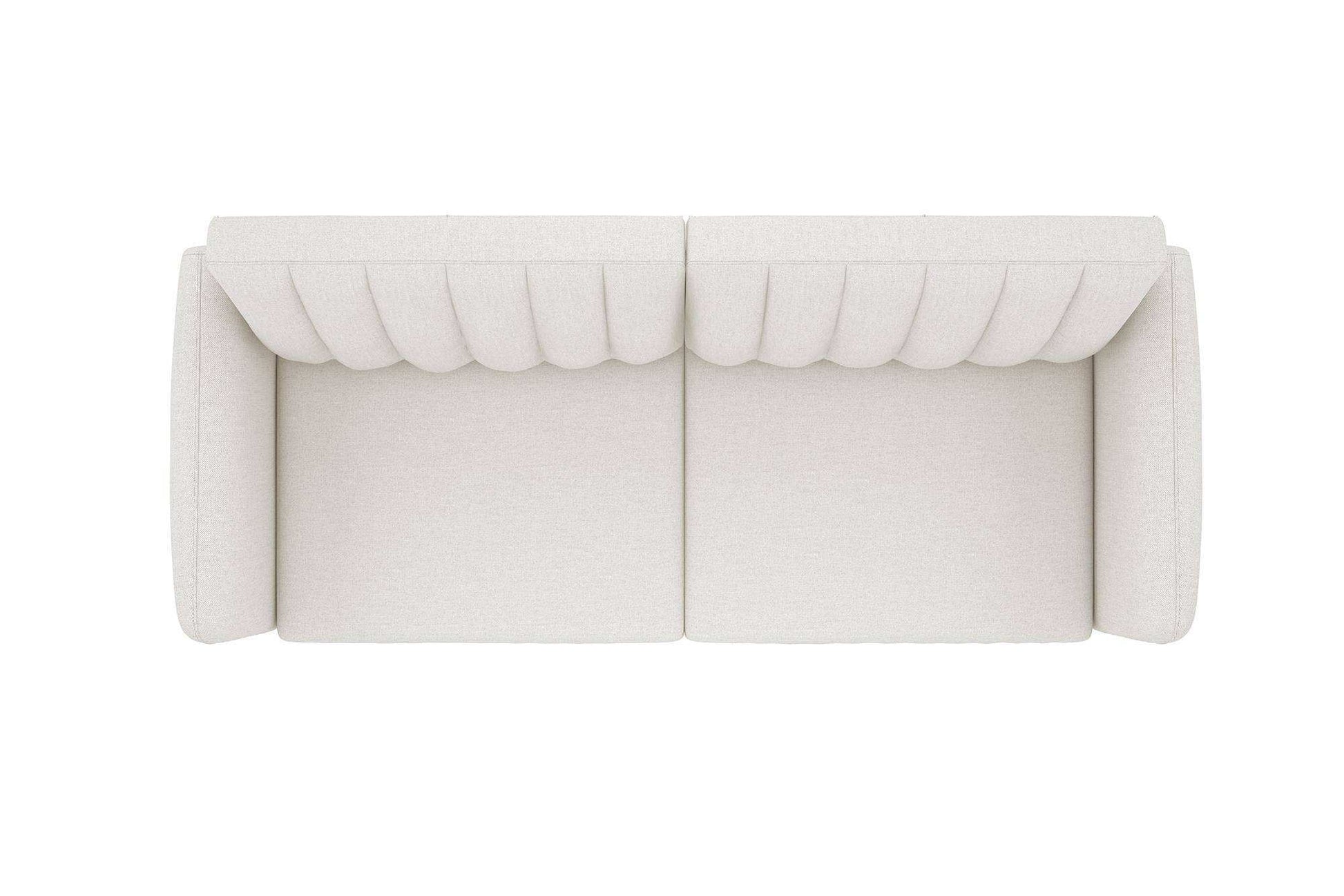 NOVOGRATZ Brittany Sofa Bed Wooden Legs - Linen - Light Grey - Price Crash Furniture