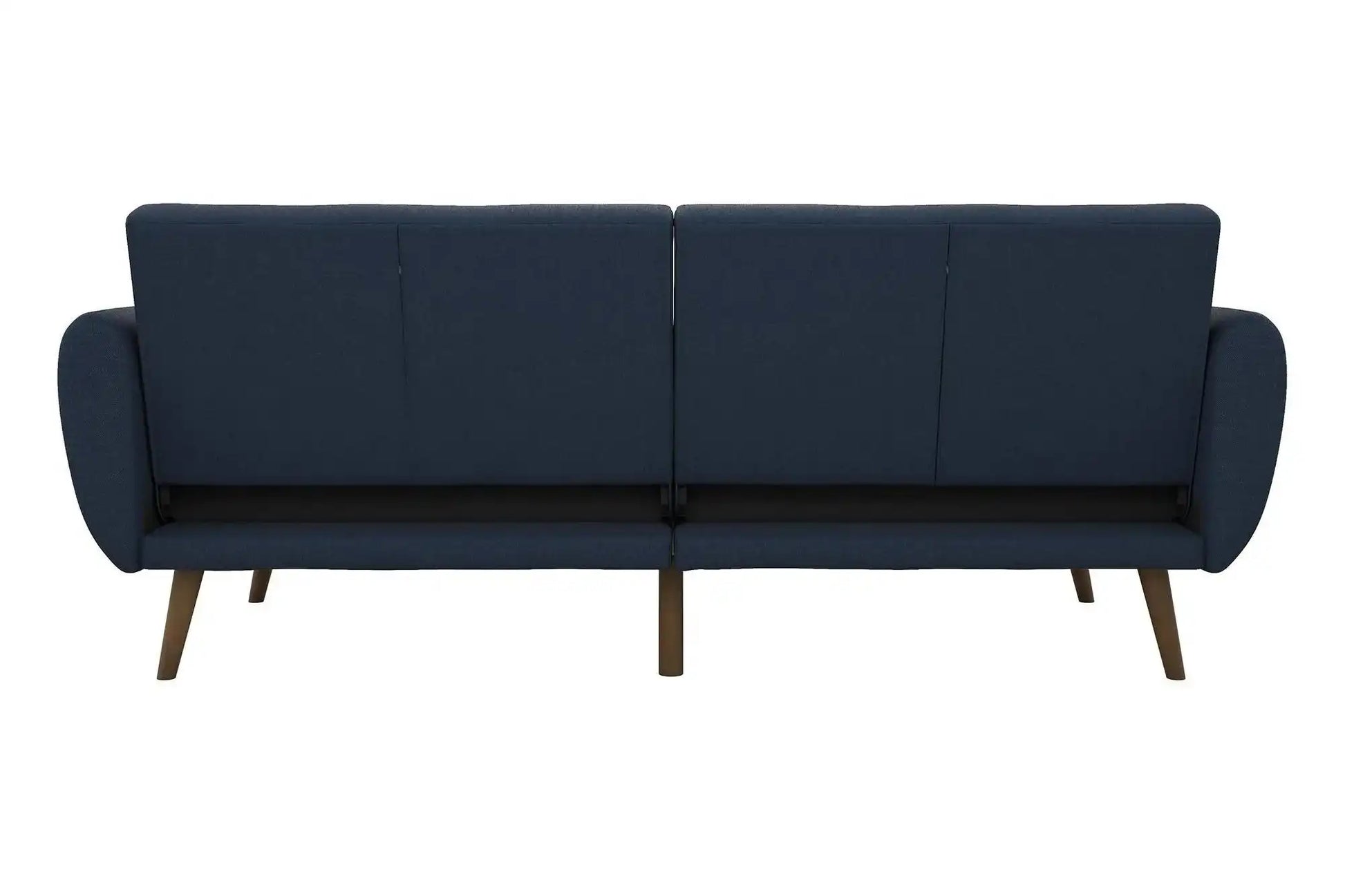 NOVOGRATZ Brittany Sofa Bed Wooden Legs - Linen - Navy - Price Crash Furniture