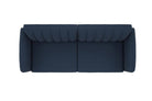 NOVOGRATZ Brittany Sofa Bed Wooden Legs - Linen - Navy - Price Crash Furniture