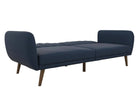 NOVOGRATZ Brittany Sofa Bed Wooden Legs - Linen - Navy - Price Crash Furniture