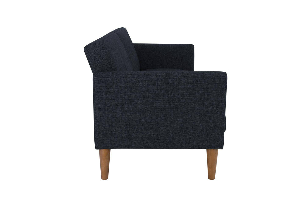 NOVOGRATZ Regal Futon Sofa Bed - Linen - Blue - Price Crash Furniture
