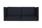 NOVOGRATZ Regal Futon Sofa Bed - Linen - Blue - Price Crash Furniture