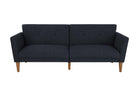 NOVOGRATZ Regal Futon Sofa Bed - Linen - Blue - Price Crash Furniture