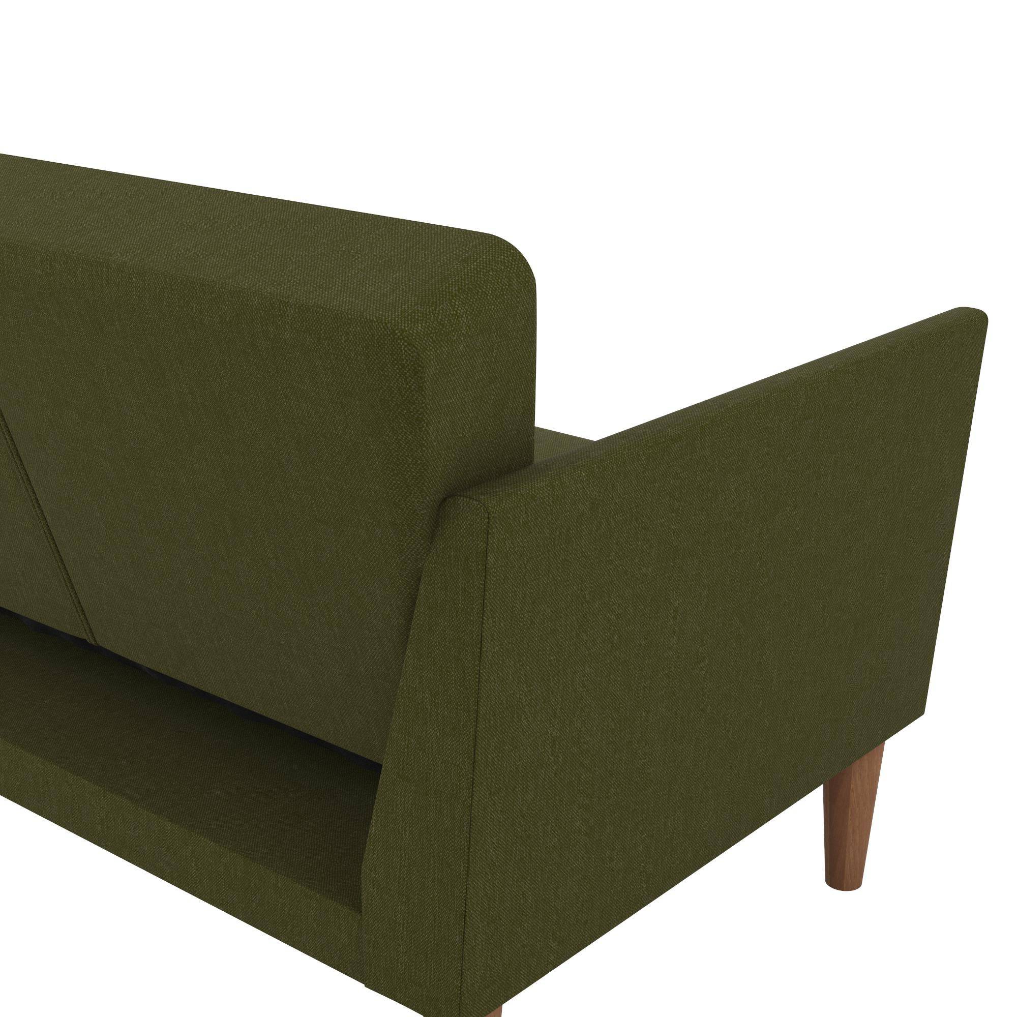 NOVOGRATZ Regal Futon Sofa Bed - Linen - Green - Price Crash Furniture