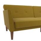 NOVOGRATZ Regal Futon Sofa Bed - Linen - Mustard - Price Crash Furniture