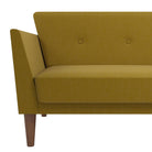 NOVOGRATZ Regal Futon Sofa Bed - Linen - Mustard - Price Crash Furniture