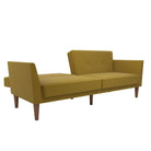 NOVOGRATZ Regal Futon Sofa Bed - Linen - Mustard - Price Crash Furniture