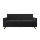 NOVOGRATZ Skylar Sofa Bed - Velvet - Black - Price Crash Furniture