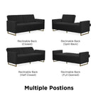 NOVOGRATZ Skylar Sofa Bed - Velvet - Black - Price Crash Furniture