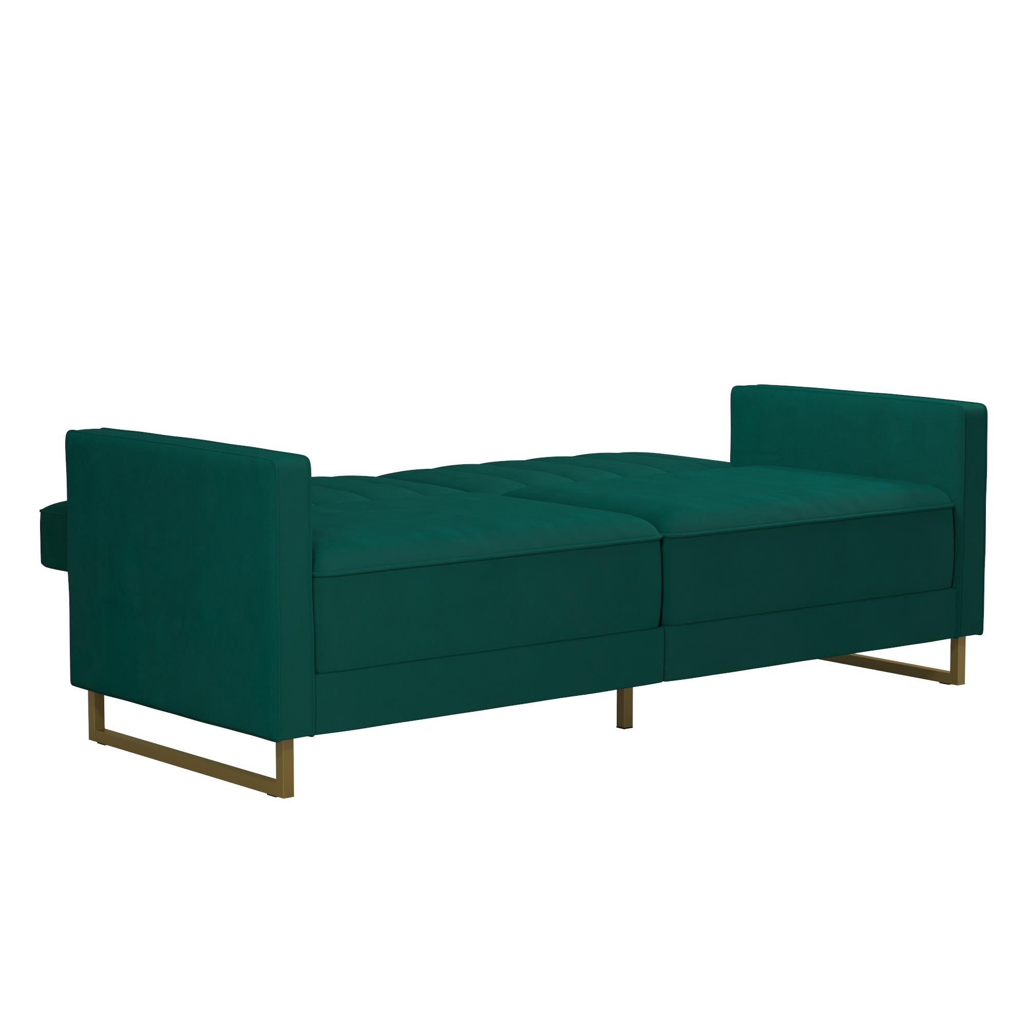 NOVOGRATZ Skylar Sofa Bed - Velvet - Green - Price Crash Furniture