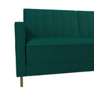 NOVOGRATZ Skylar Sofa Bed - Velvet - Green - Price Crash Furniture