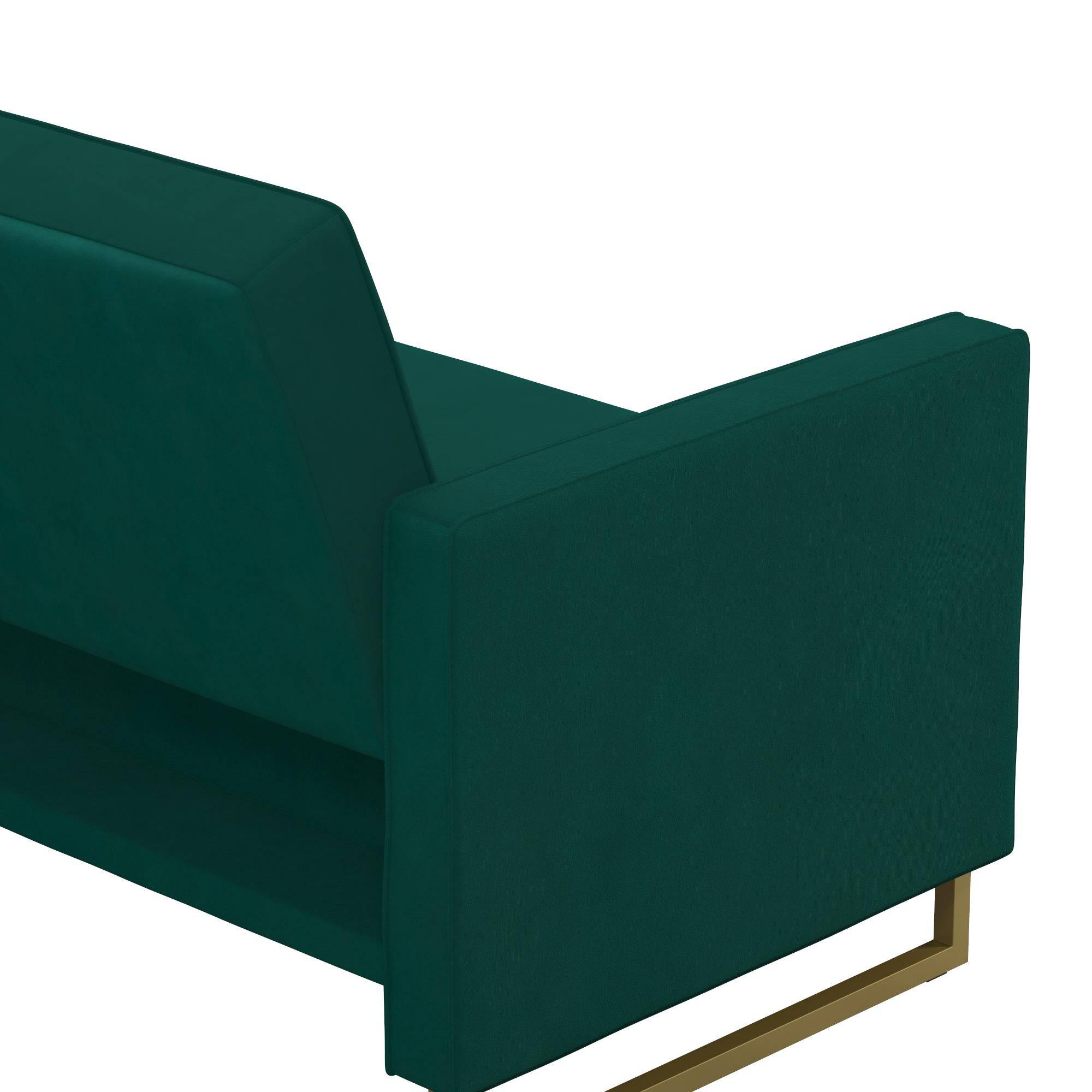 NOVOGRATZ Skylar Sofa Bed - Velvet - Green - Price Crash Furniture