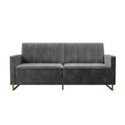 NOVOGRATZ Skylar Sofa Bed - Velvet - Grey - Price Crash Furniture