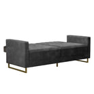 NOVOGRATZ Skylar Sofa Bed - Velvet - Grey - Price Crash Furniture