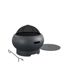 NOVOGRATZ (UK) Asher 22in Fire Pit Dark Grey - Price Crash Furniture