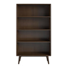 NOVOGRATZ (UK) Brittany 4 Shelf Bookcase Walnut - Price Crash Furniture