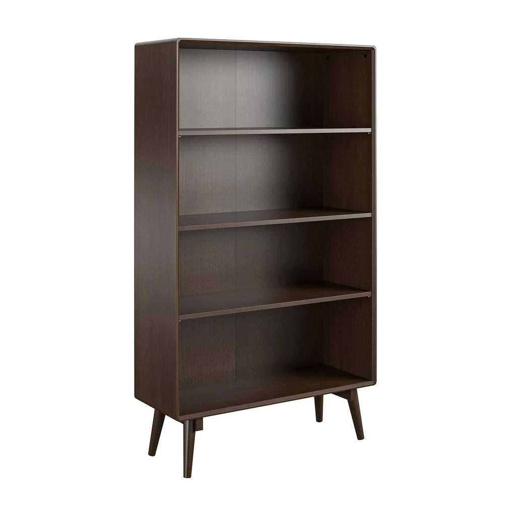 NOVOGRATZ (UK) Brittany 4 Shelf Bookcase Walnut - Price Crash Furniture