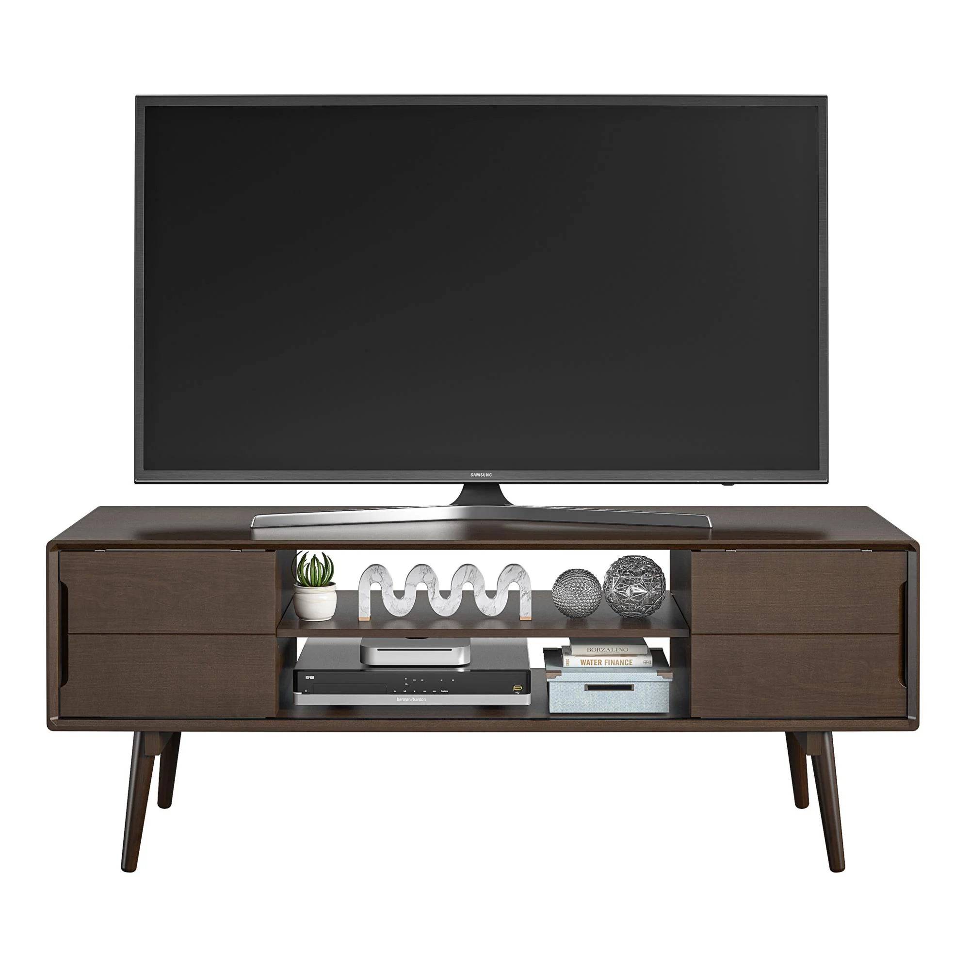 NOVOGRATZ (UK) Brittany TV Stand 55in Walnut - Price Crash Furniture