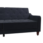 NOVOGRATZ Vintage Tufted Futon Blue Velvet - Price Crash Furniture