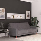 NOVOGRATZ Vintage Tufted Futon Grey Velvet - Price Crash Furniture