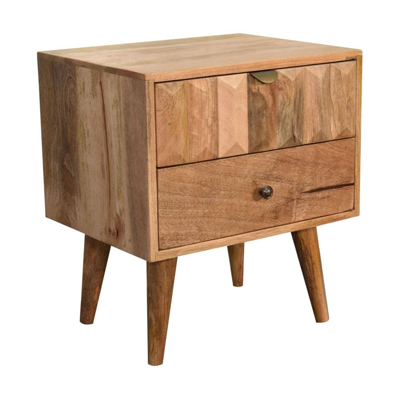 Oak-ish Prism Bedside by Artisan Furniture - Price Crash Furniture