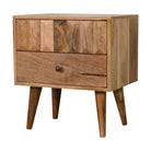 Oak-ish Prism Bedside by Artisan Furniture - Price Crash Furniture