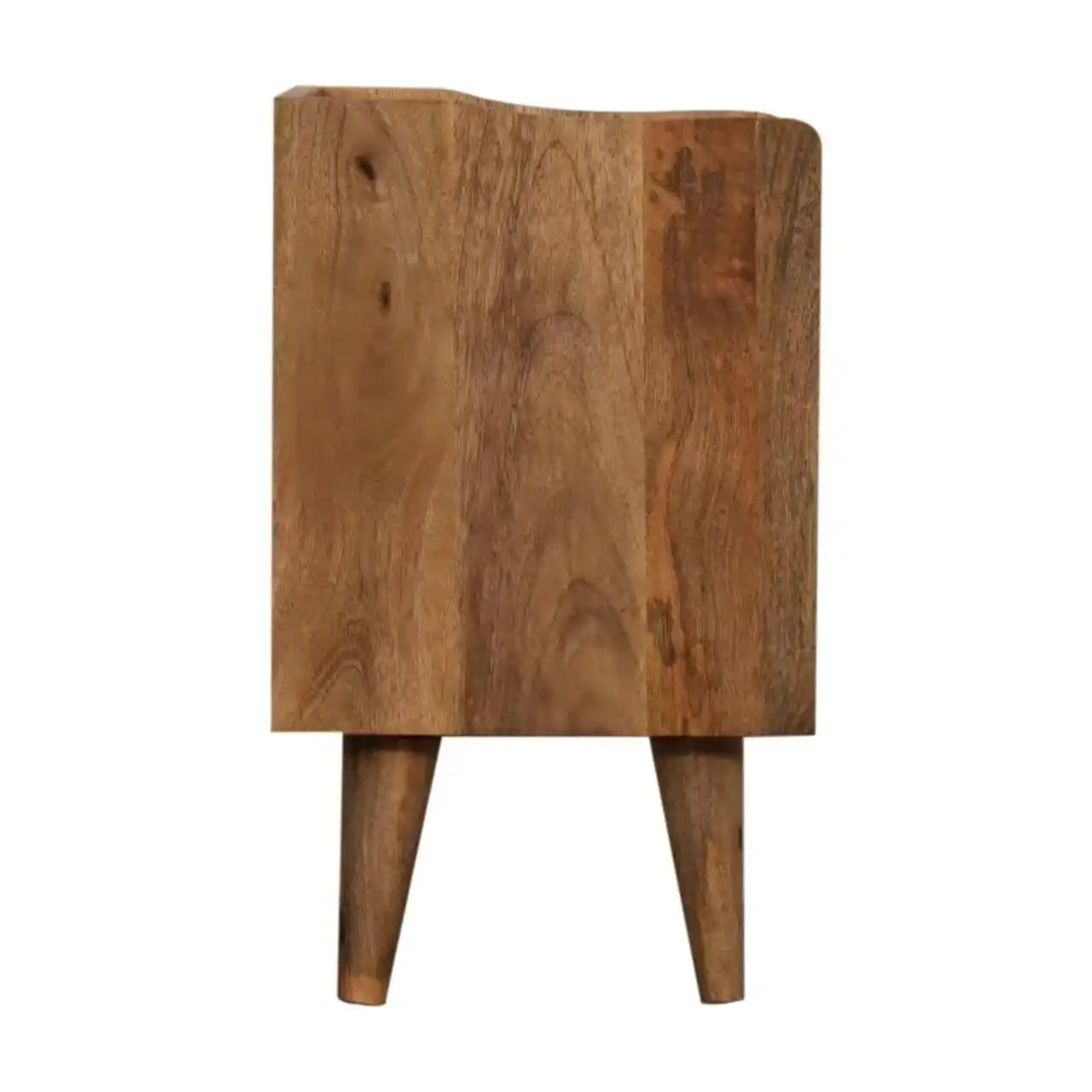 Oak-ish Small Gallery Back Bedside by Artisan Furniture - Price Crash Furniture