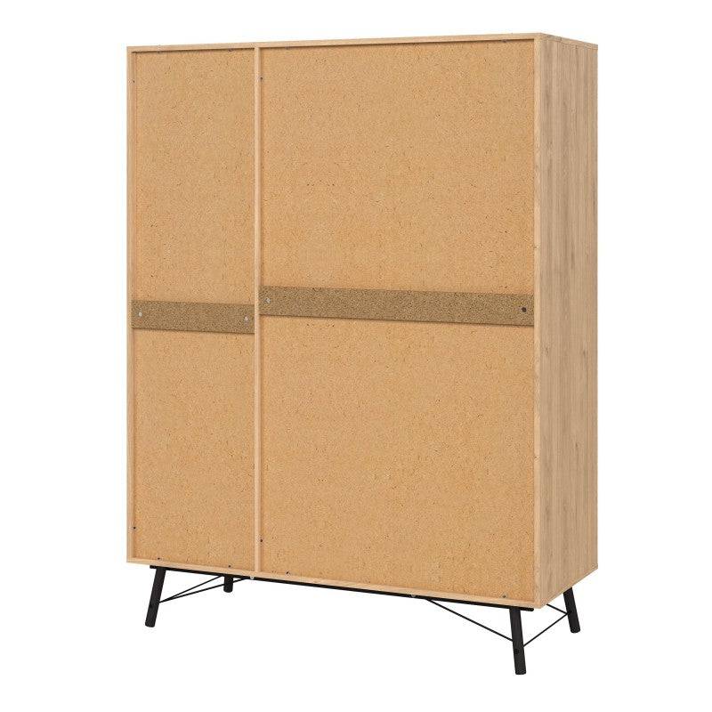 Ry Wardrobe 3 Doors + 3 Drawers in Jackson Hickory Oak - Price Crash Furniture