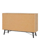 Ry Wide Double Chest of Drawers 6 Drawers in Jackson Hickory Oak - Price Crash Furniture