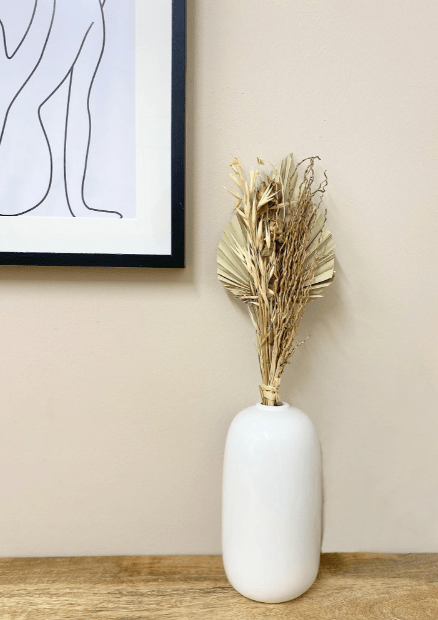 Set Of Four Bouquets Of Dried Grasses With Palm Spear - Price Crash Furniture