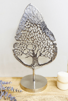 Silver Leaf Tree Ornament - Price Crash Furniture