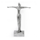 Silver Standing Couple Statue - Price Crash Furniture