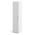 Space Tall Narrow Single Wardrobe - 1 Door in White 1750 - Price Crash Furniture