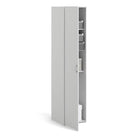 Space Tall Narrow Single Wardrobe - 1 Door in White 1750 - Price Crash Furniture