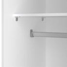 Space Tall Narrow Wardrobe - 2 Sliding Doors In White 1750 - Price Crash Furniture