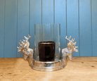 Stag Double Head Pillar Candle Holder - Price Crash Furniture