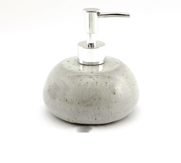 Taupe Ceramic Soap Dispenser - Price Crash Furniture