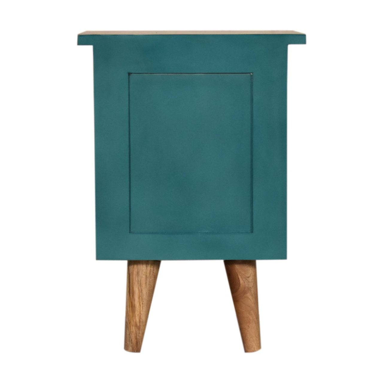 Teal Hand Painted Bedside by Artisan Furniture - Price Crash Furniture