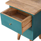 Teal Hand Painted Bedside by Artisan Furniture - Price Crash Furniture