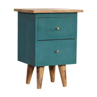 Teal Hand Painted Bedside by Artisan Furniture - Price Crash Furniture