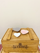 Three Heart Shaped Trinkets With Gold Edge - Price Crash Furniture