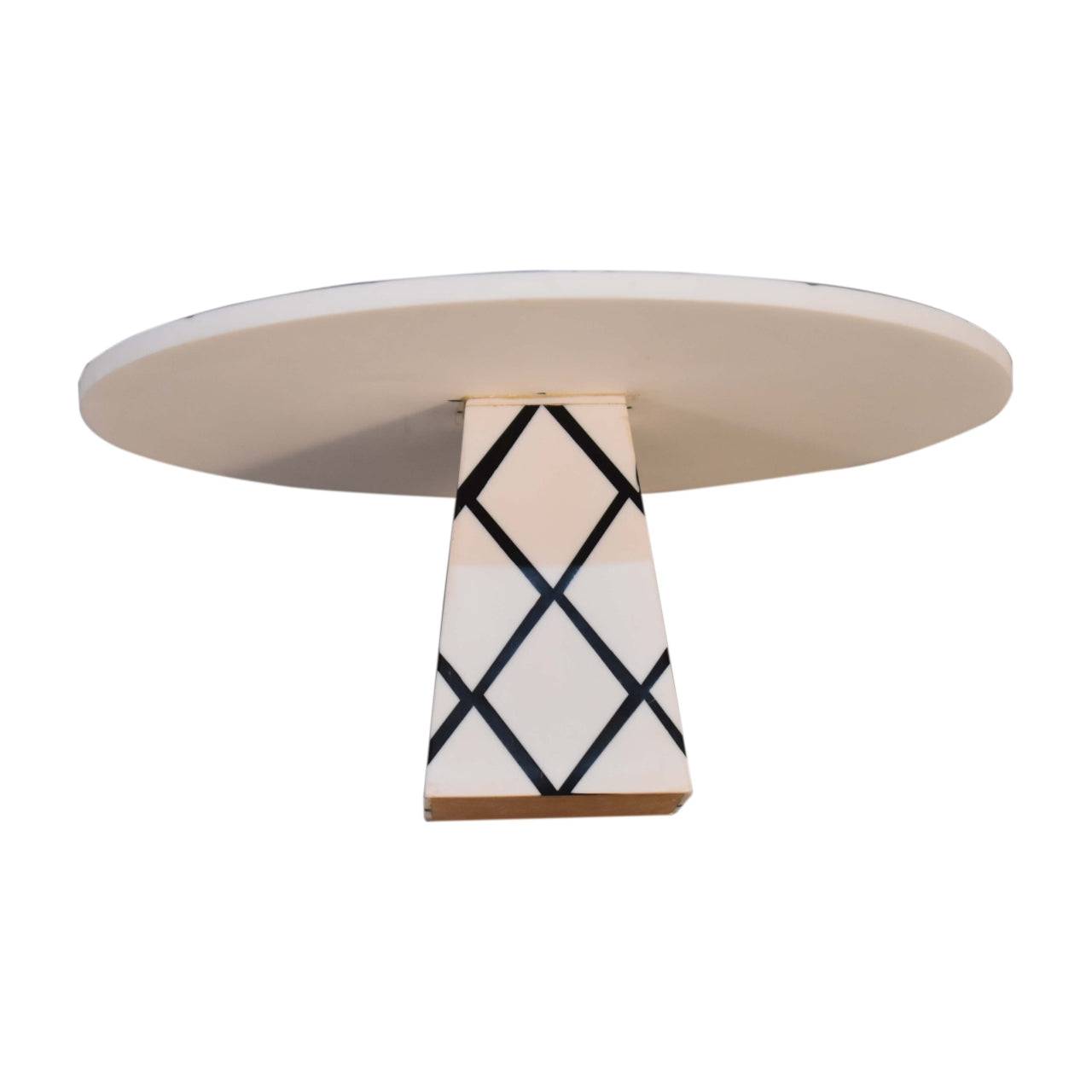 White Cross Base Resin Cake Stand by Artisan Furniture - Price Crash Furniture