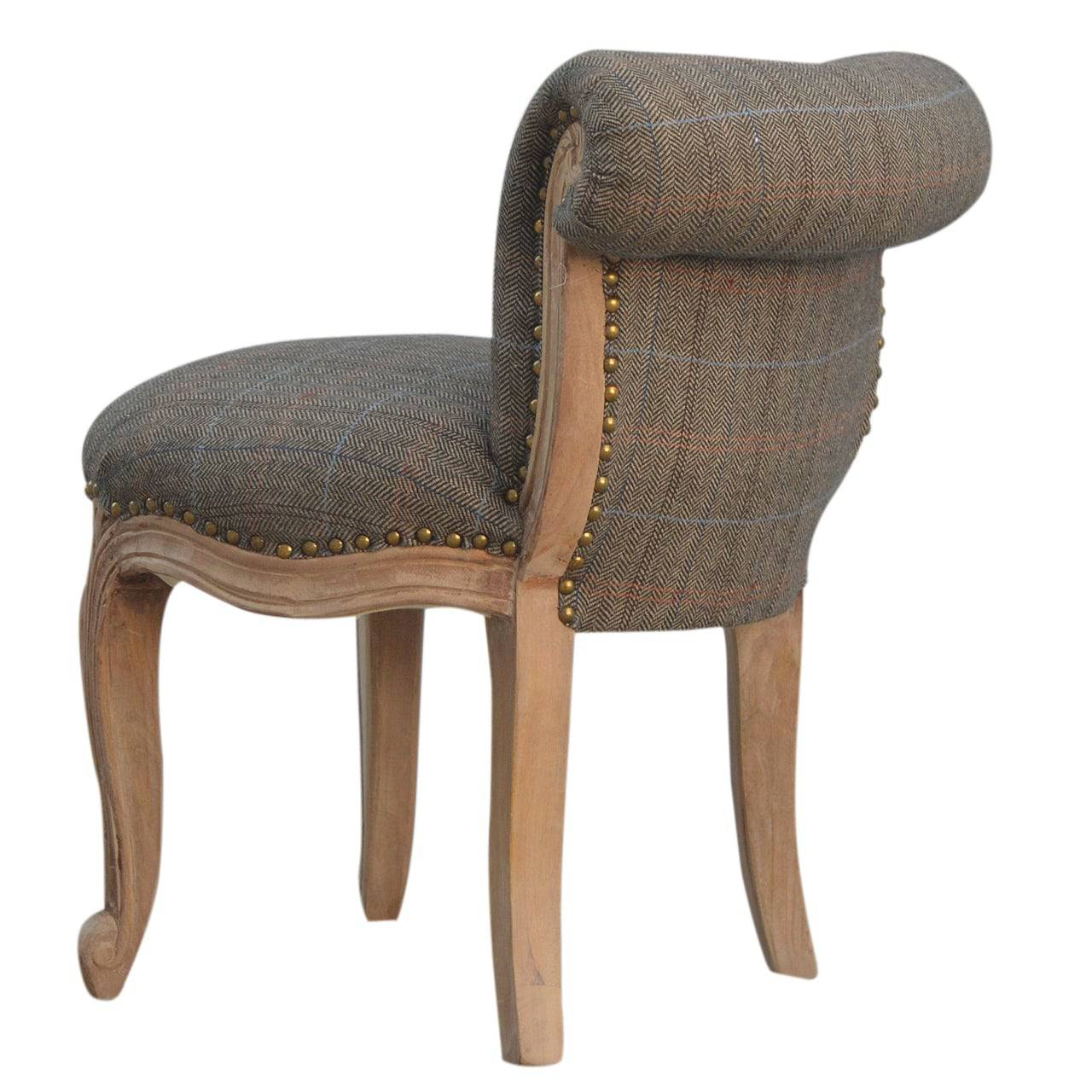 Artisan Small Multi Tweed Country Style French Chair - Price Crash Furniture