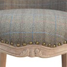 Artisan Small Multi Tweed Country Style French Chair - Price Crash Furniture