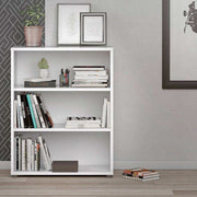 Prima Bookcase Shelving Unit 2 Shelves In White - Price Crash Furniture