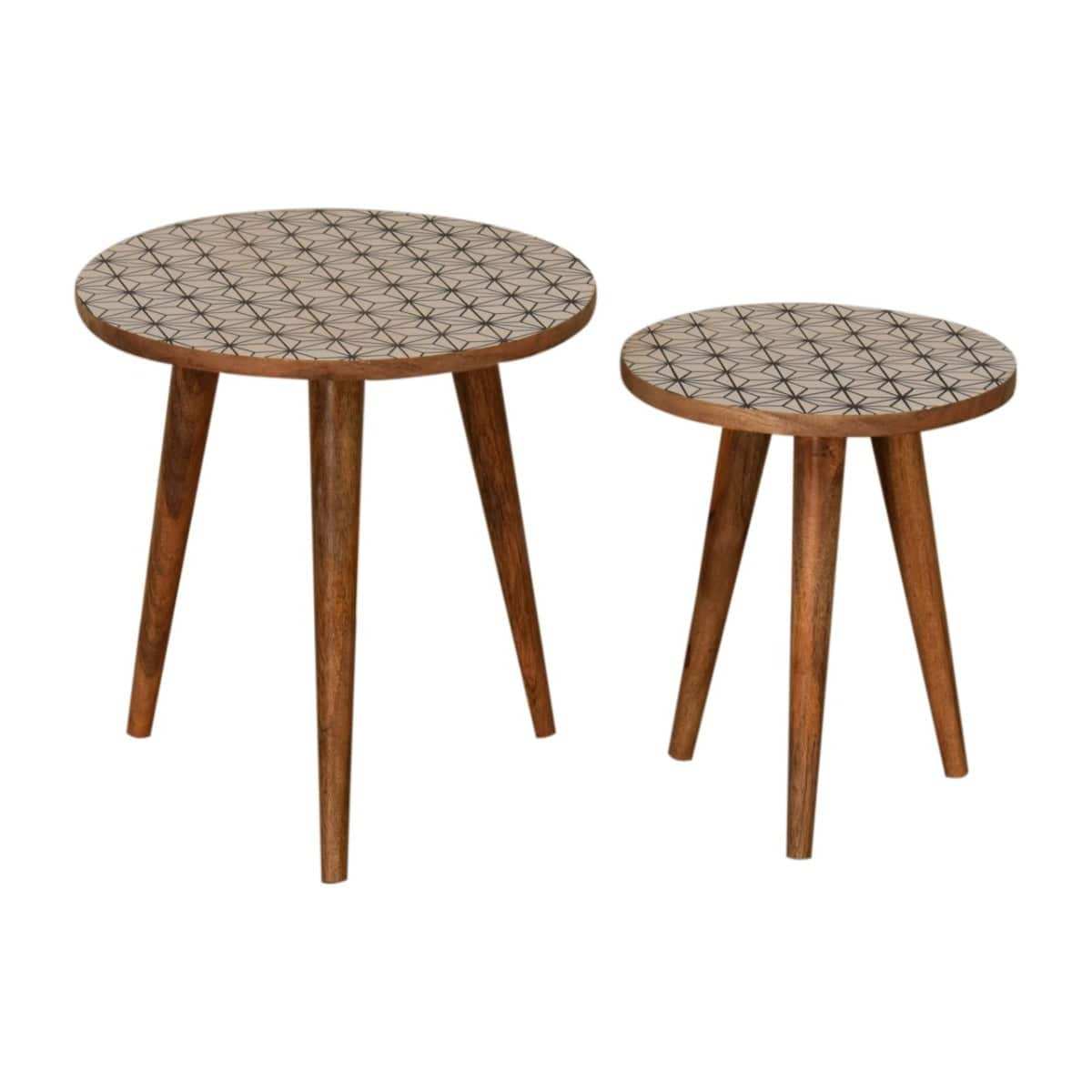 Prima Nesting Stools / Tables - Price Crash Furniture