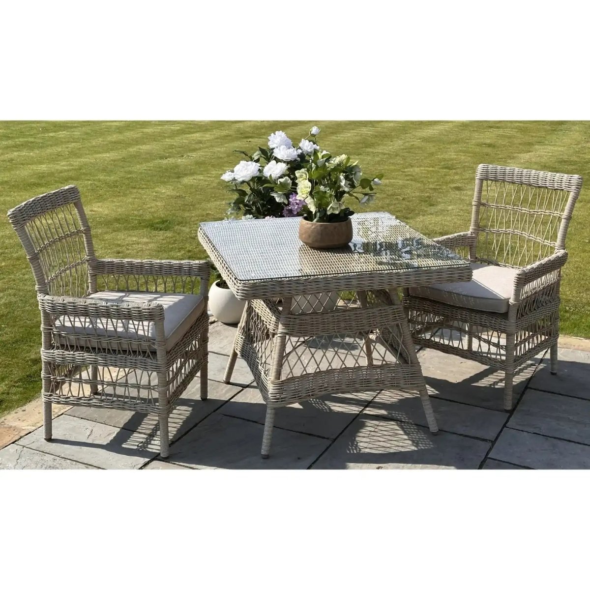 Provence Collection Outdoor 4 Seater Dining Set - Price Crash Furniture