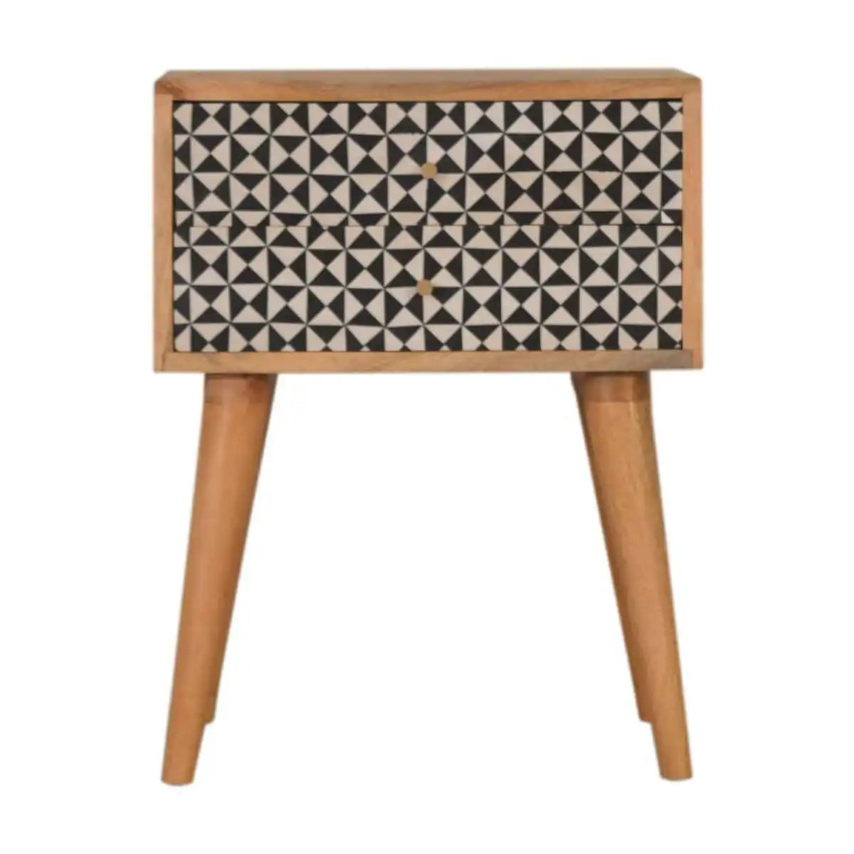 Rafina 2 Drawer Bedside Cabinet Unit - Price Crash Furniture