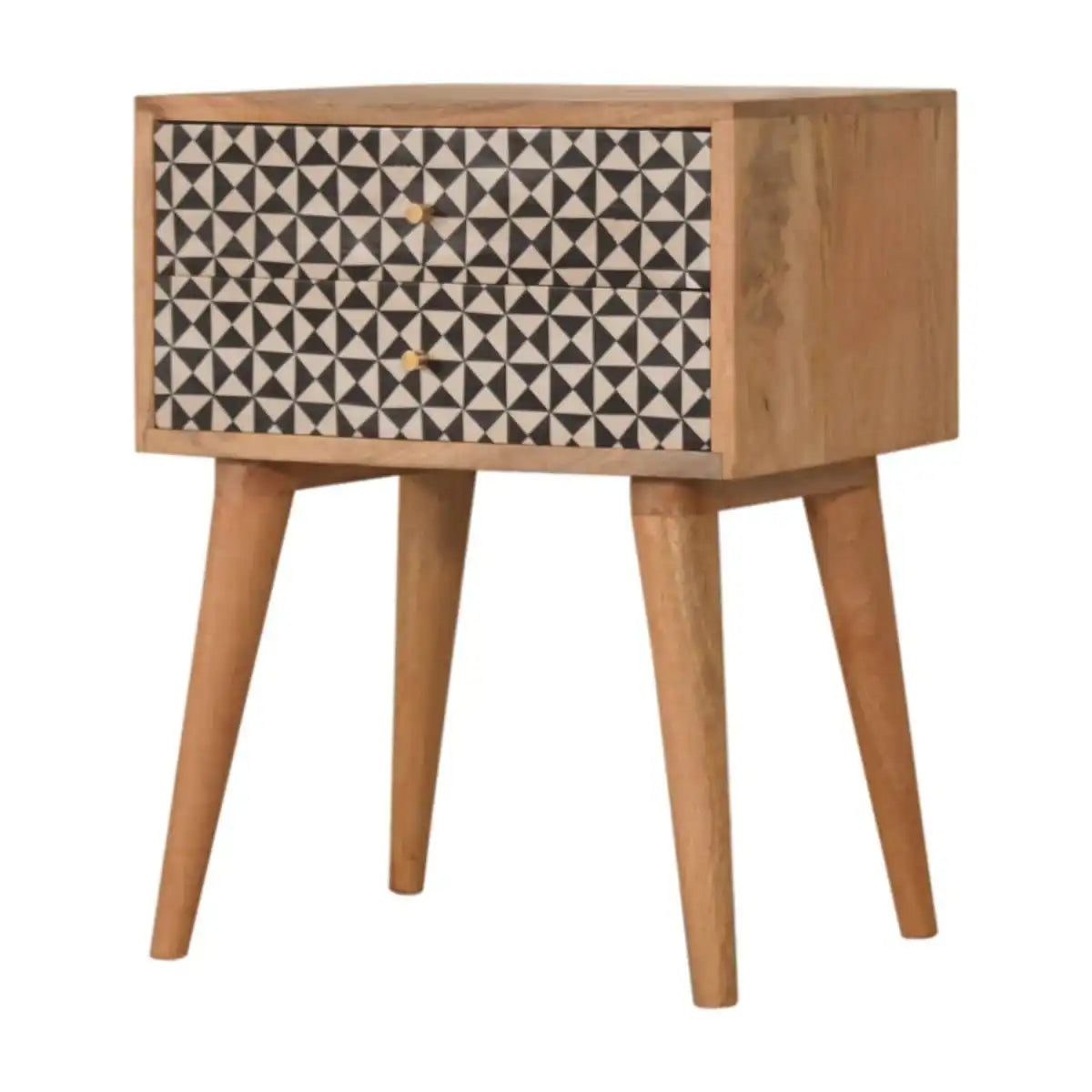 Rafina 2 Drawer Bedside Cabinet Unit - Price Crash Furniture