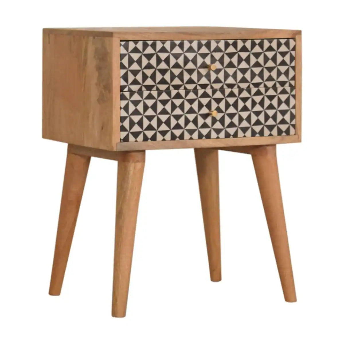 Rafina 2 Drawer Bedside Cabinet Unit - Price Crash Furniture